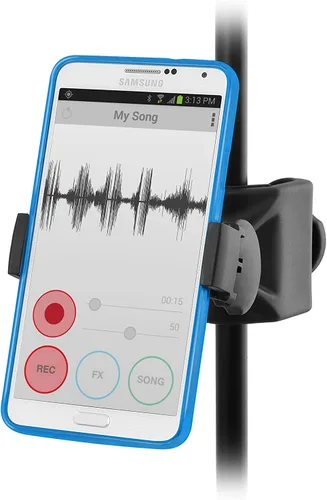 Miniatura 3 de IK Multimedia iKlip Xpand Mini soporte para micrófono con soporte para teléfono, compatible con teléfonos inteligentes iPhone y Android de 3.5" a