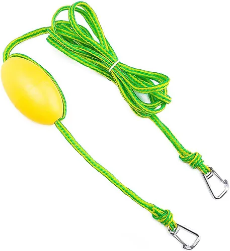Miniatura 9 de Cuerda de flotador resistente de grado marino, cuerda de alta visibilidad con ganchos de acero inoxidable 316 para línea de remolque de kayak, boya