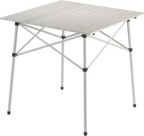 Mesa plegable al aire libre Coleman, mesa de camping de aluminio resistente con diseño de unión por presión, con capacidad para 4 personas y bolsa