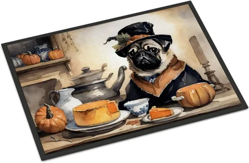 Miniatura 33 de Caroline's Treasures DAC1720MAT Affenpinscher - Tapete de otoño para cocina, con calabazas, 18 x 27 pulgadas, tapete para puerta delantera