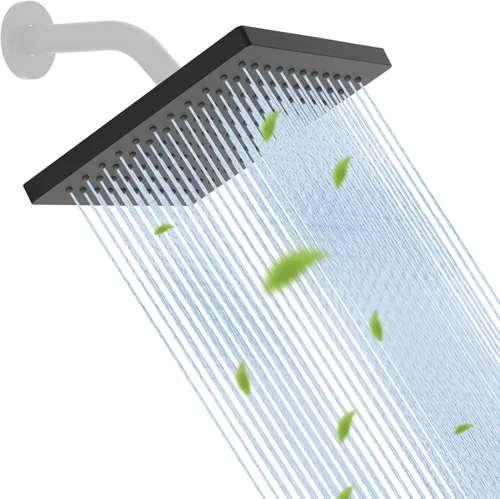 Miniatura 10 de Hibbent Cabezal de ducha filtrado de metal, cabezal de ducha de lluvia de alta presión de 6 pulgadas, filtro de ducha de 20 etapas para suavizador