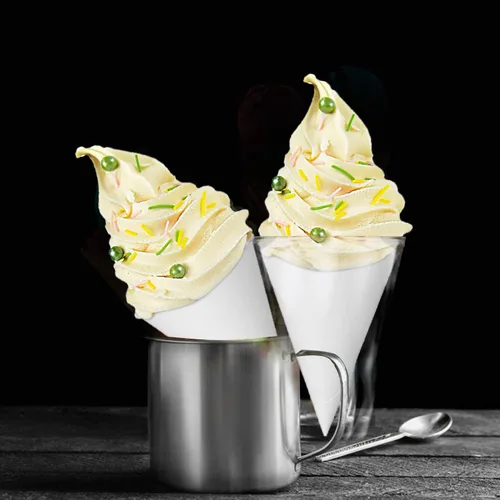 Miniatura 7 de Yopay Paquete de 600 vasos de agua en cono, dispensador desechable de papel de 4 onzas para nieve para hielo afeitado, enfriador de agua de oficina