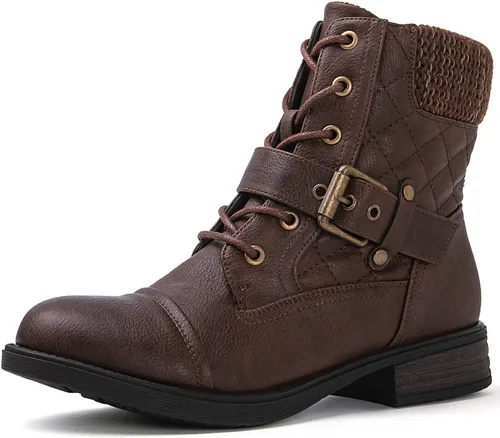 Miniatura 6 de GLOBALWIN Botines de Tobillo para Mujeres Botas de Combate de Moda