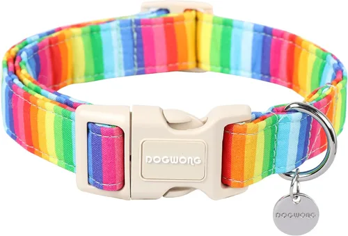 Miniatura 38 de DOGWONG Collar de perro de San Valentín, collar de perro con estampado de corazones para perros grandes, lindos collares de primavera, hembra