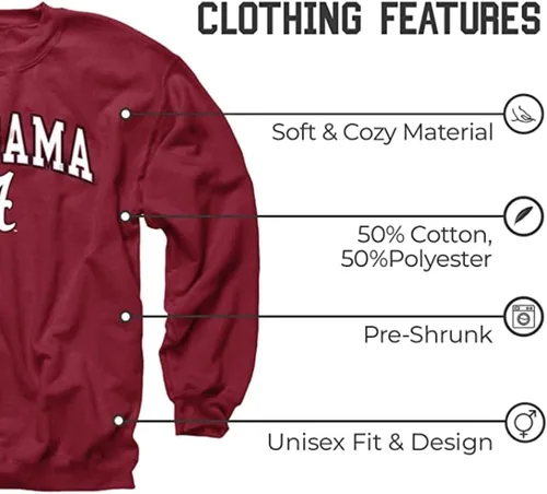 Miniatura 3 de Venley Sudaderas estilo novio de la NCAA College para hombremujer