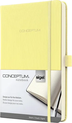 Miniatura 23 de Sigel Cuaderno CO120 CONCEPTUM®, negro, Tapa dura, liso con hoja guía rayada, aprox. A5, con numerosas características