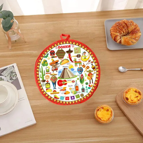 Miniatura 6 de SOKKIA Calentador de tortillas, bolsa de tela aislante de 12 pulgadas, bolsa de tela para usar en microondas para mantener la comida caliente
