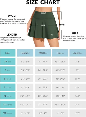 Miniatura 6 de BALEAF - Faldas de tenis plisadas para mujer, faldas pantalón de golf atléticas, con bolsillos, para correr, entrenar y hacer deportes