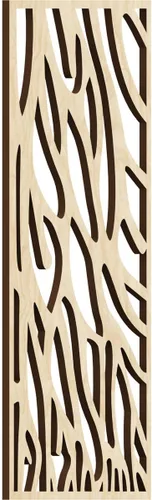 Miniatura 127 de 9 3/8"W x 24 3/8"H x 1/4"T Bristol Decorativos Paneles de Pared de Madera Calado, Cereza