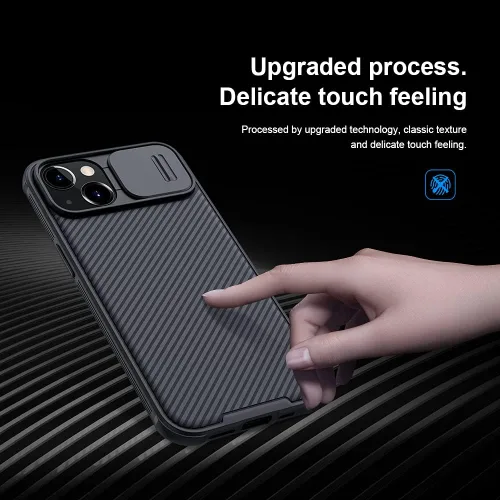 Miniatura 4 de Mangix Funda para iPhone 13 con Cubierta de Cámara, Ajuste Delgado Funda Protectora de Policarbonato Resistente a Golpes con Cubierta Deslizante