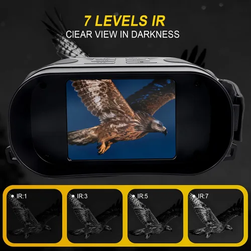 Miniatura 5 de Gafas de visión nocturna, binoculares de visión nocturna 4K para adultos, regalos para hombres, él, marido, papá, batería de carga rápida de 2000