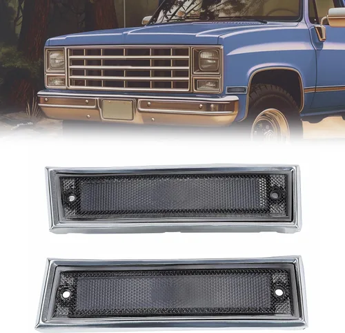 Miniatura 11 de KUAFU Luz de marcador lateral de guardabarros delantero compatible con Chevy/GMC C/K Series 1981-1991/Suburban/Blazer/Jimmy Reemplazo para GM2551107