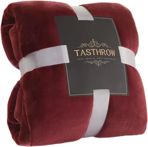 Miniatura 14 de TASTHROW - Manta decorativa de vellón de franela, grande, acogedora, ligera, gruesa, para todas las estaciones, adecuada para mujeres, hombres