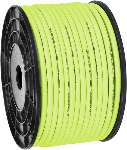 Miniatura 8 de Flexzilla Manguera de aire profesional, carrete de plástico a granel, 3/8 pulgadas x 250 pies, trabajo pesado, ligera, híbrida, ZillaGreen