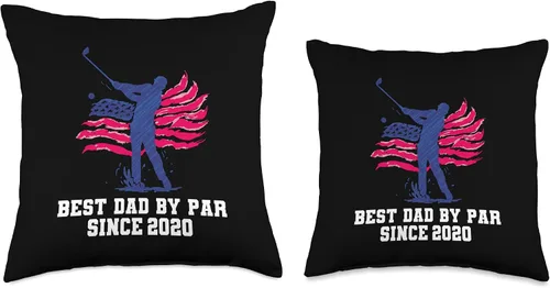 Miniatura 3 de Best dad by par since 2020 Throw Pillow