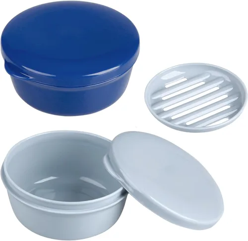 Miniatura 13 de 4 recipientes de jabón de viaje, caja de jabón portátil, funda de jabón a prueba de fugas, soporte de barra de jabón de plástico, camping, baño