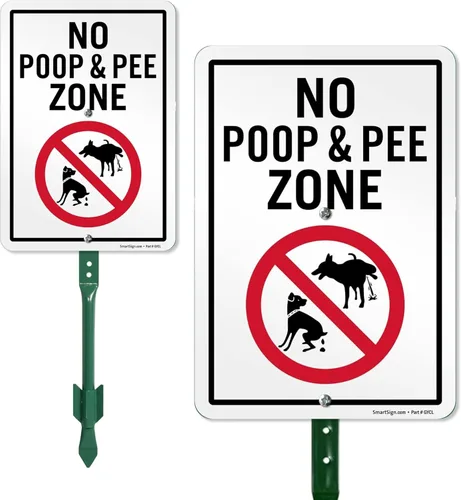 Miniatura 9 de SmartSign Cartel de 14 x 10 pulgadas con agujeros pre-limpiados, impreso digitalmente, plástico HDPE de 55 mil, rojo, negro y blanco, fabricado