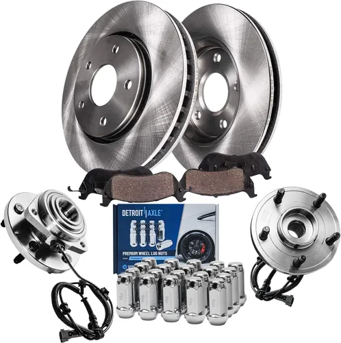 Miniatura 101 de Detroit Axle - Rotores de freno para Nissan NV2500 NV3500 NV1500 NV1500 2012-2021, repuesto de rotores de freno de disco: rotor delantero de 14.17