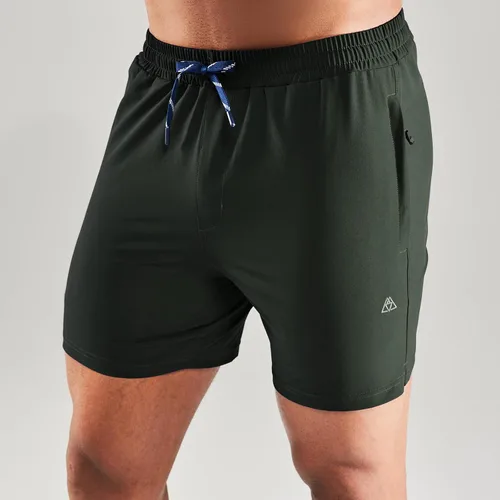Miniatura 4 de Haimont Pantalones cortos de nailon de secado rápido para hombre con bolsillos con cremallera, ligeros, resistentes al agua, para exteriores