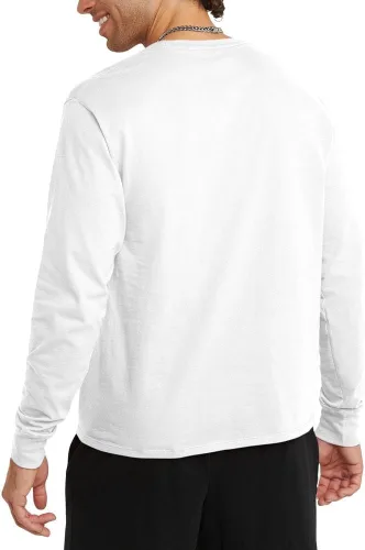 Miniatura 2 de Champion Camiseta para hombre, camiseta clásica de manga larga, cómoda, suave para hombre (regular o grande y alto)