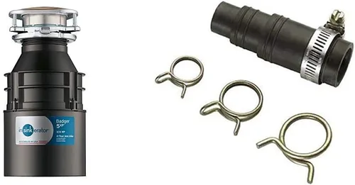 InSinkErator Badger 5XP - Triturador de basura y kit de conector para lavavajillas