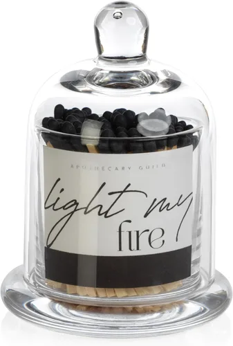 Miniatura 7 de Zodax Apothecary Guild Light My Fire Matches con cúpula de cristal, 3 pulgadas/150 unidades, palo natural con punta naranja Palillo natural