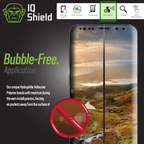 Miniatura 7 de IQShield Paquete de 2 protectores de pantalla para Samsung Galaxy S9 Plus/S9+ (compatible con fundas), compatible con identificación de huellas