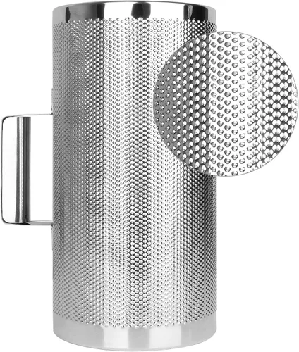 Miniatura 3 de Güiro de metal de 30.5 x 15.2 cm, instrumento de acero inoxidable con raspador, instrumento latino de percusión