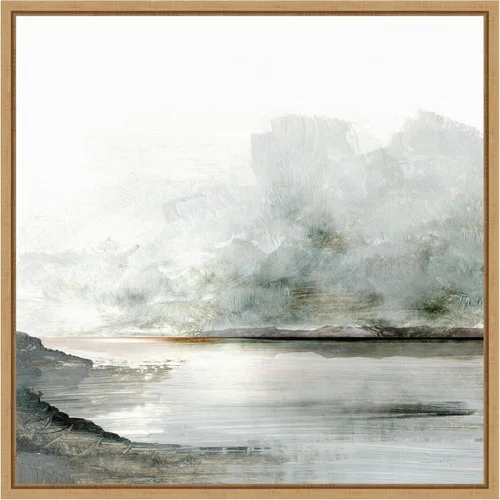 Miniatura 10 de Amanti Art Lienzo enmarcado para pared, 16 x 16 Ebb por Dan Hobday, lienzo enmarcado para pared, obras de arte de paisajes, decoración tradicional