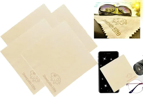 Paño de limpieza de cuero de gamuza natural para lentes de cámara, paño de limpieza de pantalla, paño de limpieza para lentes, tabletas, paño de