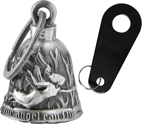 Miniatura 28 de Dream Apparel Campana de motocicleta Guardian Angel Drive Away Gremlin, campana de motociclista para hombres y mujeres, regalo de buena suerte