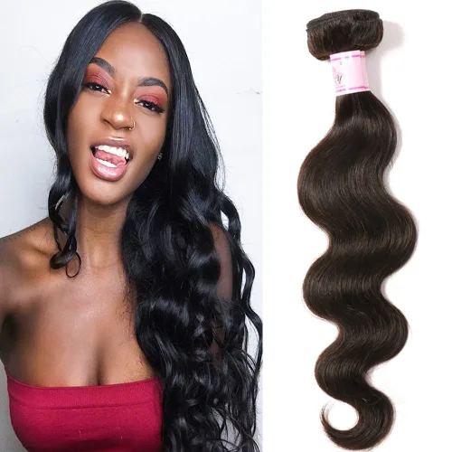 Miniatura 38 de Beauty Forever #33B Cabello humano brasileño ondulado marrón rojizo 1 paquete de 8 pulgadas, cabello humano Remy castaño cobrizo rojo cobrizo