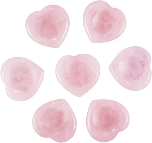 Miniatura 5 de SUNYIK Piedra natural tallada a mano para el pulgar, piedras pulidas en el bolsillo de la palma, cristal curativo para el día de San Valentín
