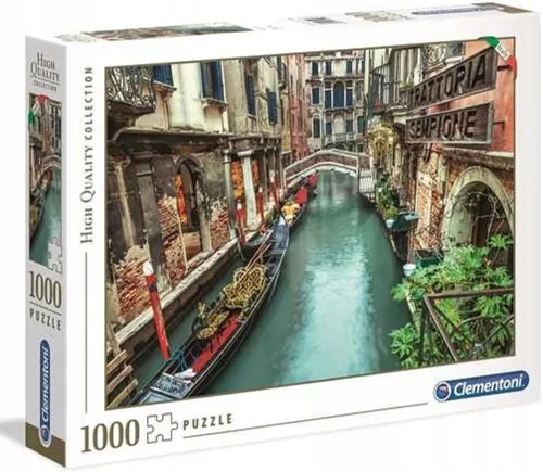 Clementoni Colección 39458 - Rompecabezas del canal de Venecia para adultos y niños - 1000 piezas, a partir de 10 años