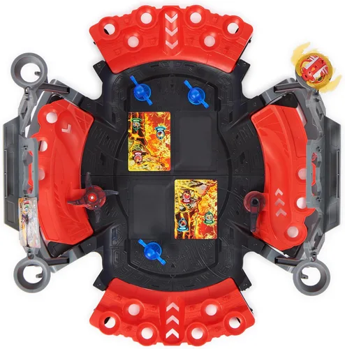 Miniatura 9 de Bakugan Arena de batalla con Dragonoide exclusivo de ataque especial, figura de acción giratoria personalizable y set de juego, juguetes para niños