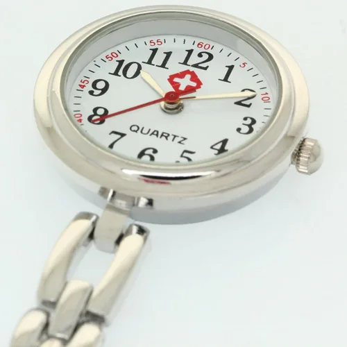 Miniatura 3 de Angel Heart Brooch Clip Nurse Watch Health Care Doctor Paramedic Medical Stainless Steel Chain Fob Watches