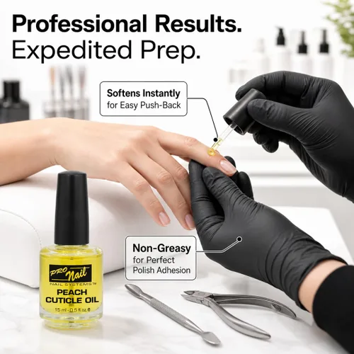 Miniatura 4 de PRO NAIL - Aceite revitalizante de cutículas para uñas, melocotón, 0.5 onzas - Fuerza profesional, pedicura y manicura - Hidrata y fortalece