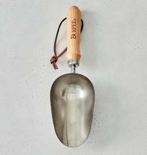 Miniatura 5 de Burpee - Pala de acero inoxidable resistente, herramienta para jardinería Nuez
