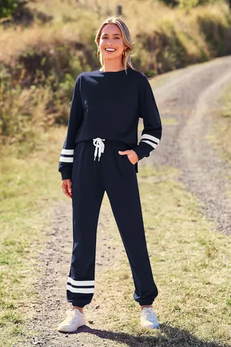 Miniatura 132 de Prettygarden - Conjunto de pijama de dos piezas para mujer, diseño de teñido anudado, sudadera informal de manga larga con pantalones largos, ropa