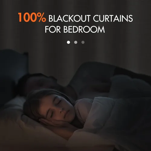 Miniatura 2 de MIULEE Cortinas 100% opacas de 84 pulgadas de largo de lino, cortinas y drapeados, juego de 2 paneles para dormitorio, pestaña trasera, sala