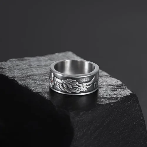Miniatura 12 de Anillos de calavera gótica vintage para hombres y mujeres, acero inoxidable, ónix negro, anillo de póquer, anillo de esqueleto plateado