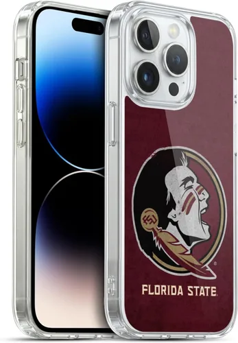 Miniatura 205 de Head Case Designs Funda de gel suave FSU Seminoles de la Universidad Estatal de Florida con licencia oficial compatible con Apple iPhone 13 Pro Max