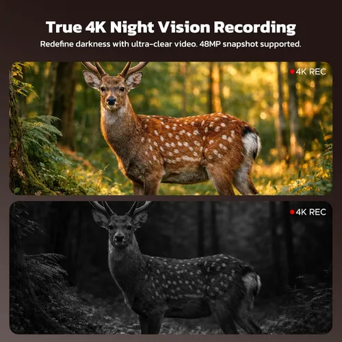 Miniatura 2 de Gafas de visión nocturna 4K, prismáticos de visión nocturna con pantalla de 3 pulgadas, zoom digital 10X, binoculares infrarrojos, batería