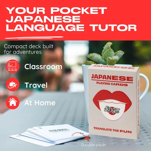 Miniatura 3 de Lingo - Tarjetas de juego japonesas Tarjetas de aprendizaje de idiomas y cultura japonesa para adultos 52 frases con pronunciación Regalo