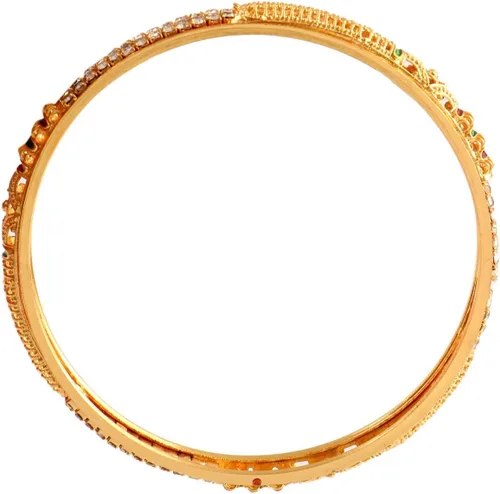 Miniatura 4 de Jewar Bangles Indian Rajasthani Handmade Meena Work Gold Plated Ad Traditional Jewelry gifting wedding 6364