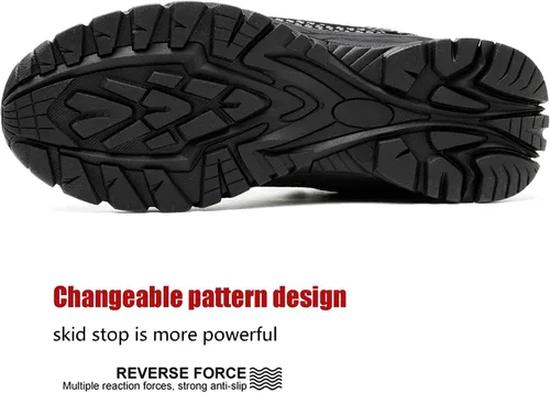 Miniatura 29 de ulogu Zapatos de senderismo impermeables para hombres y mujeres, cómodos, ligeros, antideslizantes, para caminar todo el día, para trabajar y caminar