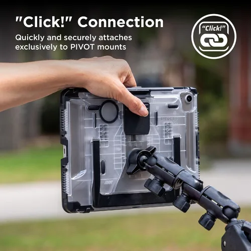 Miniatura 6 de PIVOT A22A - Funda resistente para iPad (A16), iPad (10ª generación), protección de grado militar con sistema de montaje universal y soporte, piloto
