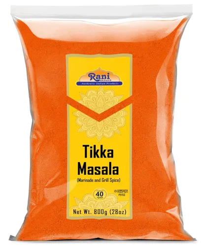 Rani Tikka Masala Indian 7-Spice Blend 28oz (800g) ~ Todo natural | Sin sal | Vegano | Sin colores | Apto para gluten | Sin OMG | Kosher | Origen