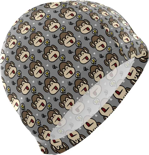 Miniatura 7 de Gorra de natación unisex para adultos, diseño divertido creativo de poliéster