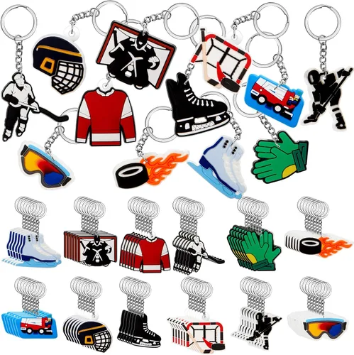 Miniatura 9 de Batiyeer Llaveros a Granel Artículos de Fiesta Llaveros de Pelota Deportiva Llaveros Divertidos Regalos para Suministros de Cumpleaños